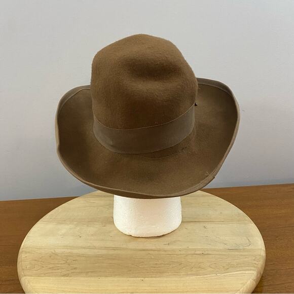 Banana Republic Safari & Travel Co. Vintage 100%‎ Wool Fedora Hat Indiana Jones main image 4